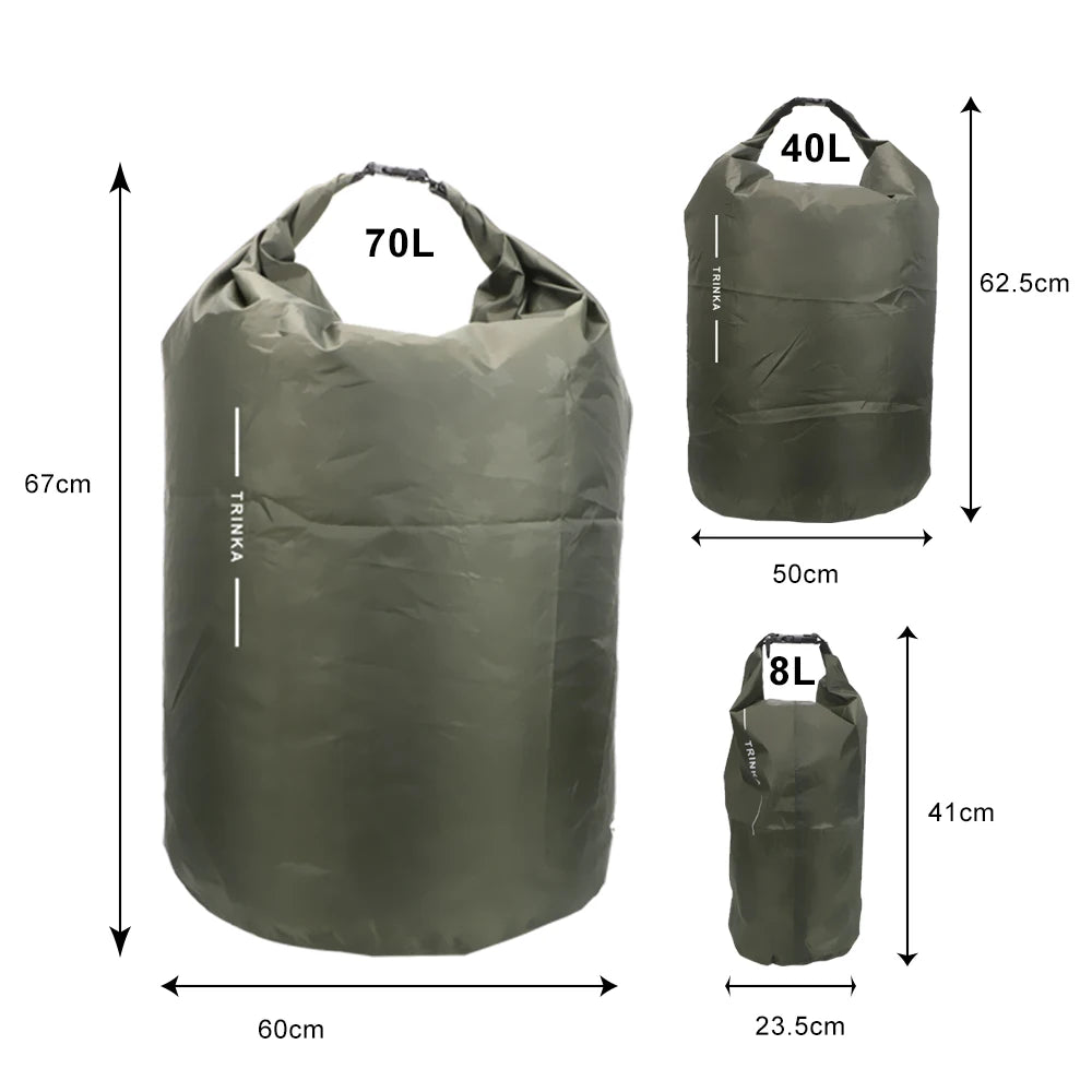 Sac étanche 8L 40L 70L – Bagage waterproof pour détection, kayak et camping - sac - L'atelier du détectoriste