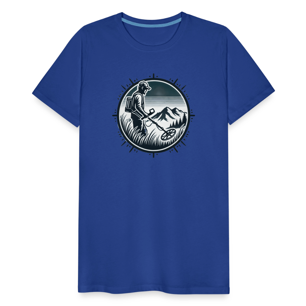 T-shirt - Détectoriste en montagne - T-shirt Premium Homme - L'atelier du détectoriste