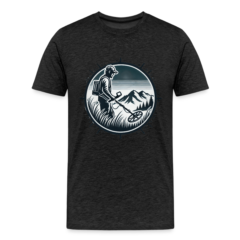 T-shirt - Détectoriste en montagne - T-shirt Premium Homme - L'atelier du détectoriste