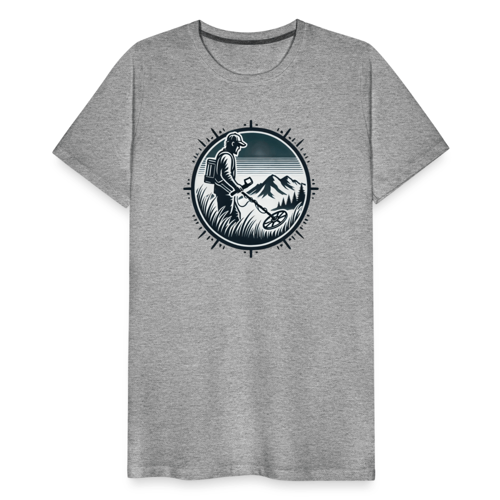 T-shirt - Détectoriste en montagne - T-shirt Premium Homme - L'atelier du détectoriste