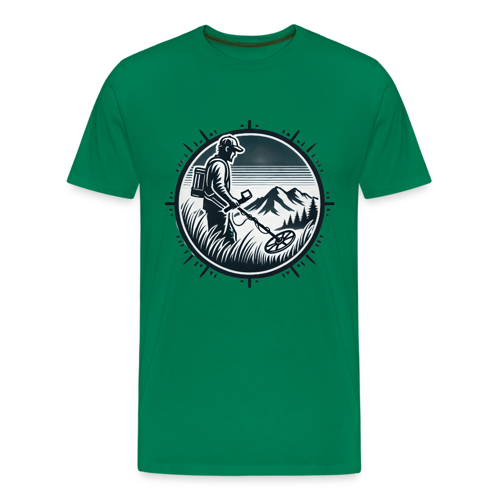 T-shirt - Détectoriste en montagne - T-shirt Premium Homme - L'atelier du détectoriste