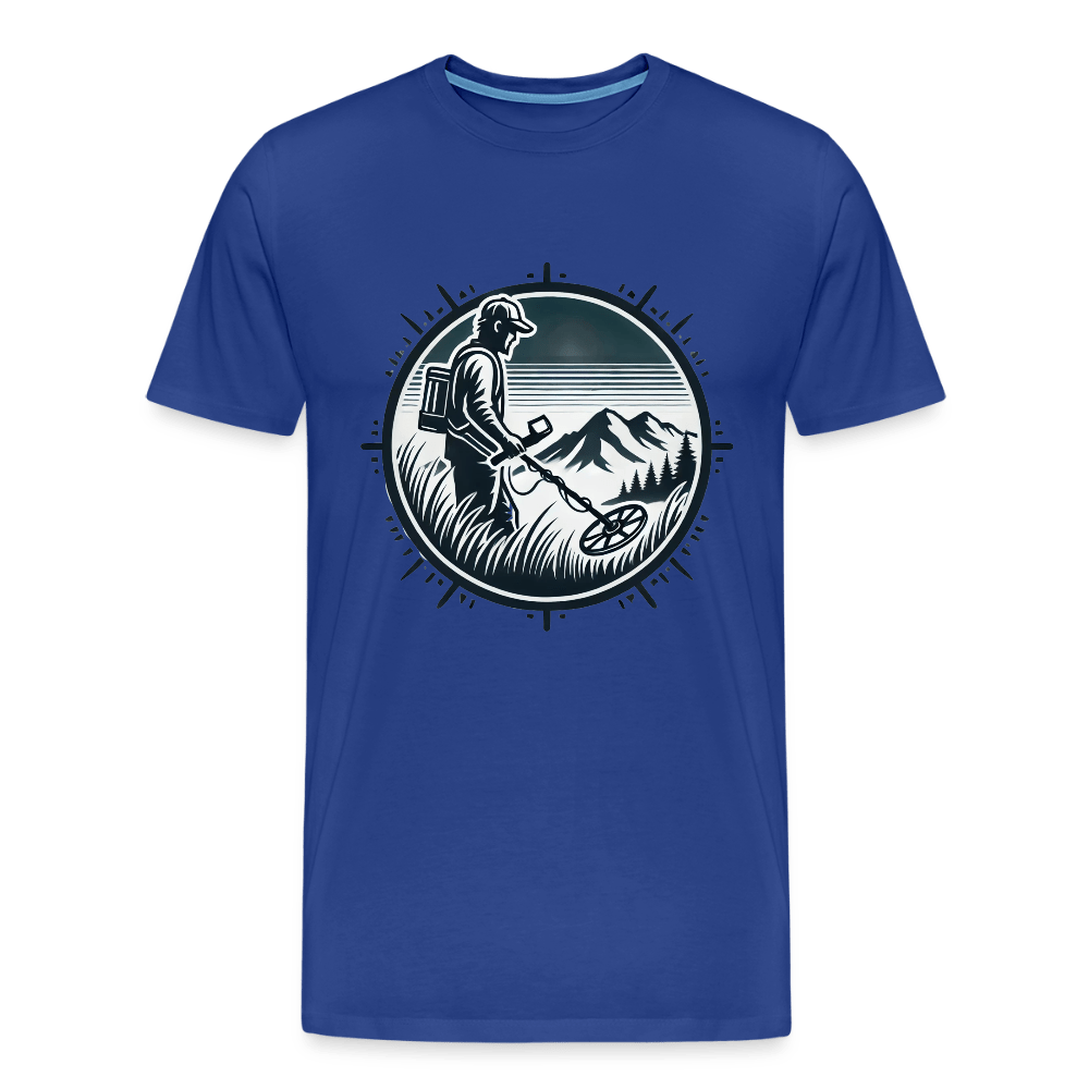 T-shirt - Détectoriste en montagne - T-shirt Premium Homme - L'atelier du détectoriste