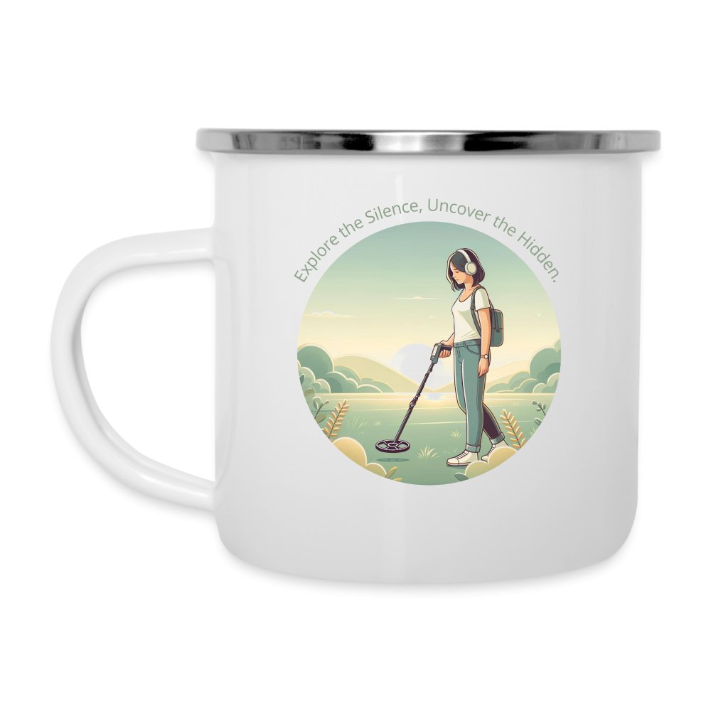 Tasse émaillée - "Explore the silence, Uncover the hidden" - Tasse émaillée - L'atelier du détectoriste