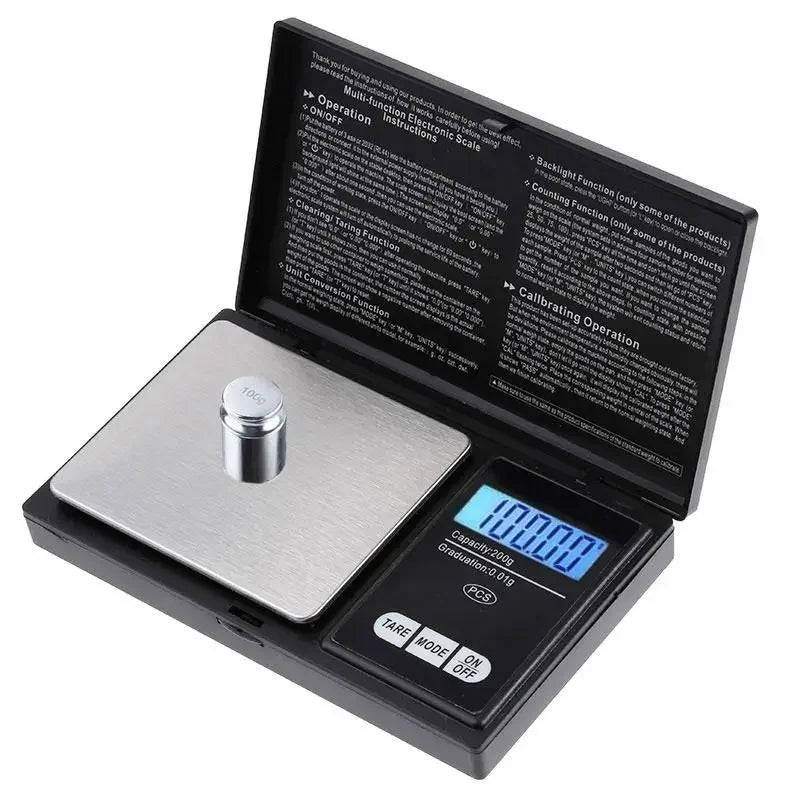 Balance Numérique de Poche pour Bijoux - Pesée Précise 100g, 200g, 300g, 500g x 0.01g/0.1g - Idéale pour Or, Argent et Plus - Balances - L'atelier du détectoriste