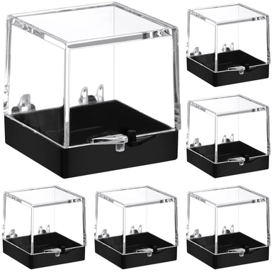 Boîte Cylindrique Transparente ABS – Vitrine Anti-poussière Pour Figurines Et Pierres