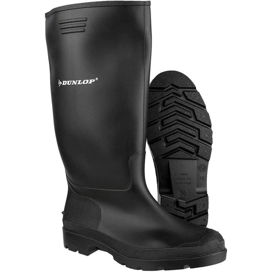 Bottes à pluie Dunlop Noir Polyester PVC - Chaussures et accessoires, Chaussures - L'atelier du détectoriste