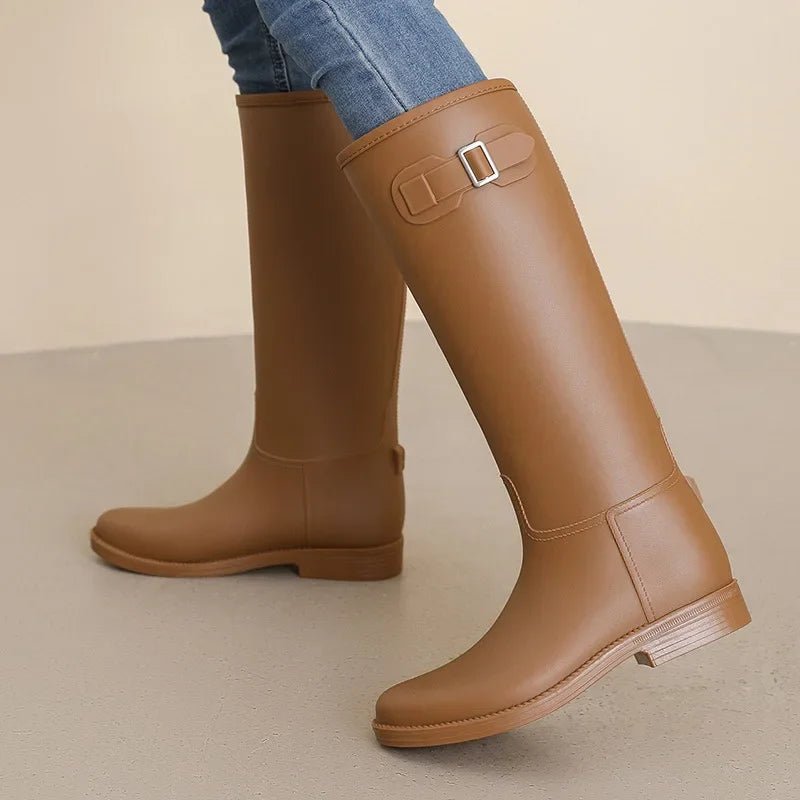 Bottes de Pluie en PVC pour Femmes - Résistantes et Élégantes, Hauteur Genou - Chaussures - L'atelier du détectoriste