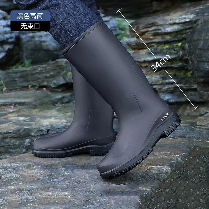 Bottes de Pluie en PVC pour Hommes - Mi - Mollet, Imperméables et Résistantes - Chaussures - L'atelier du détectoriste