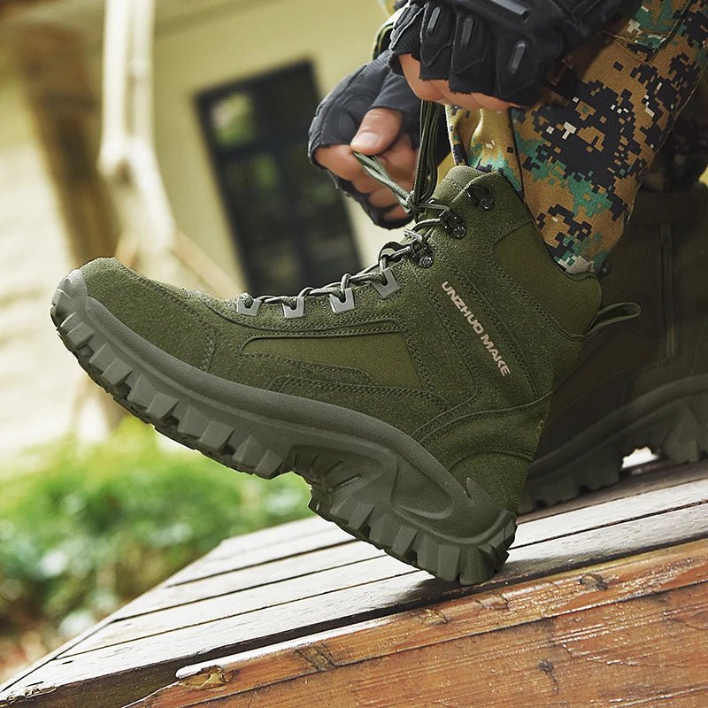 Bottes de Randonnée Style Militaire – Parfaites pour la Détection - Chaussures - L'atelier du détectoriste