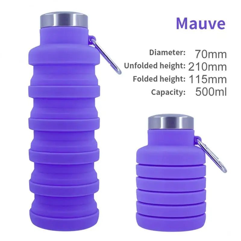 Bouteille d'Eau Pliable en Silicone Sans BPA – Idéale pour les Détectoristes et Aventuriers en Plein Air - Gourde - L'atelier du détectoriste