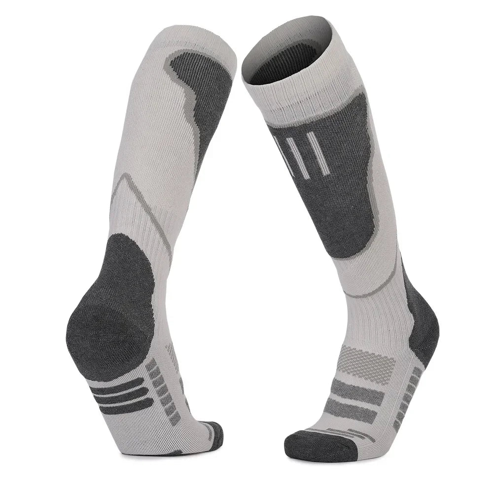 Chaussettes Thermiques Longues en Laine Mérinos – Hommes & Femmes, Compression, Ski & Randonnée - Chaussettes - L'atelier du détectoriste