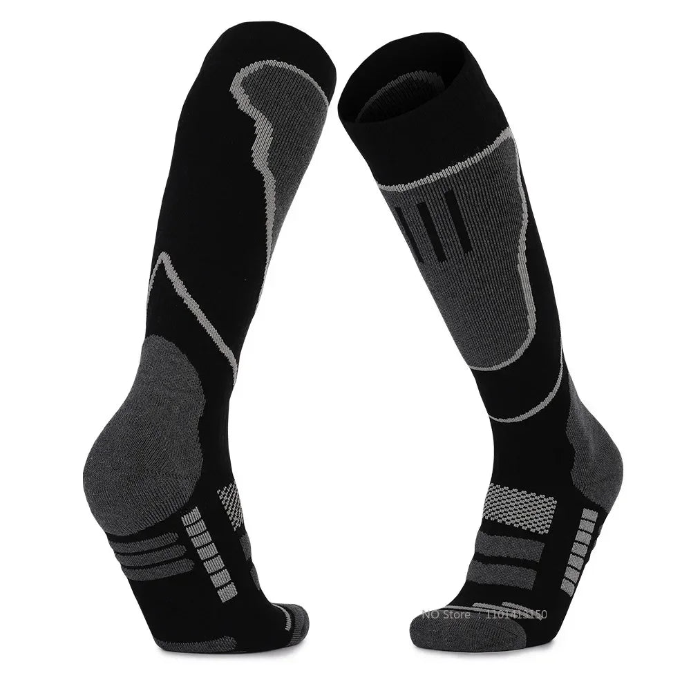 Chaussettes Thermiques Longues en Laine Mérinos – Hommes & Femmes, Compression, Ski & Randonnée - Chaussettes - L'atelier du détectoriste