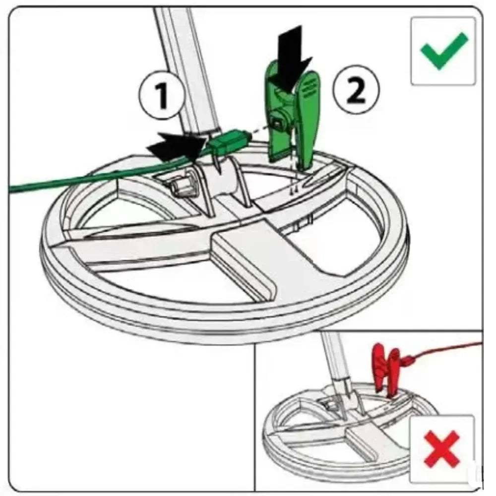 Clip de Recharge pour Détecteurs de Métaux XP DEUS/ORX - Compatible avec disques 9" et 11" - Outils - L'atelier du détectoriste