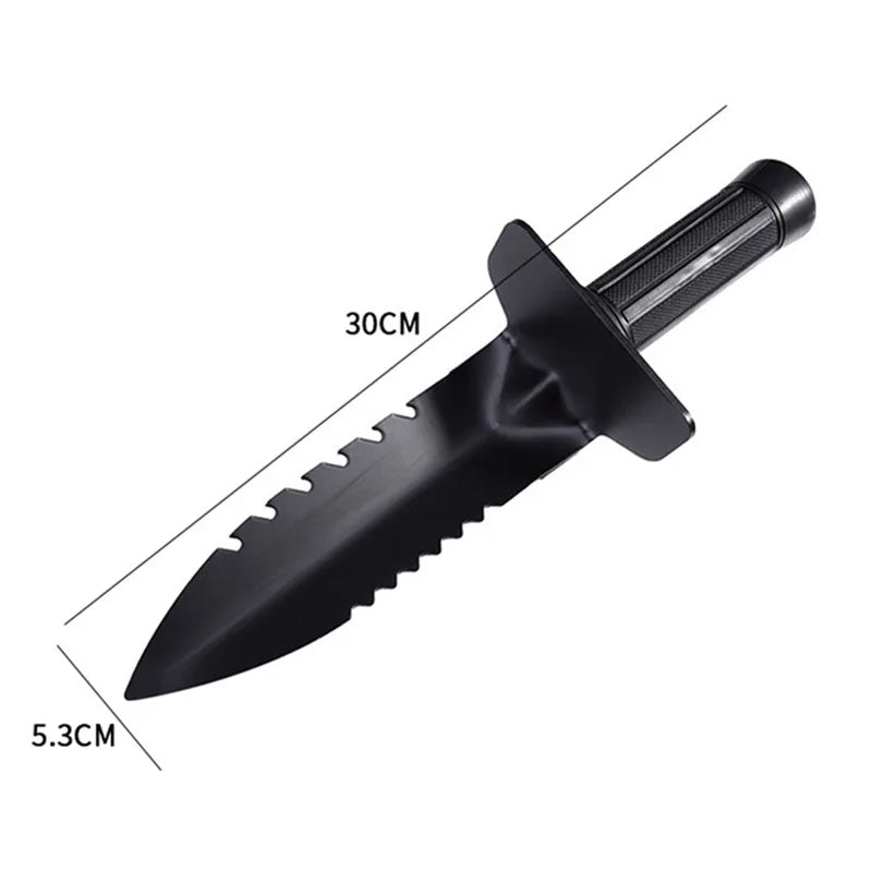 Couteau de Détection Multifonctionnel - Outil de Creusage avec Poignée Ergonomique et Lames Dentelées - Pelles / Pioches - L'atelier du détectoriste