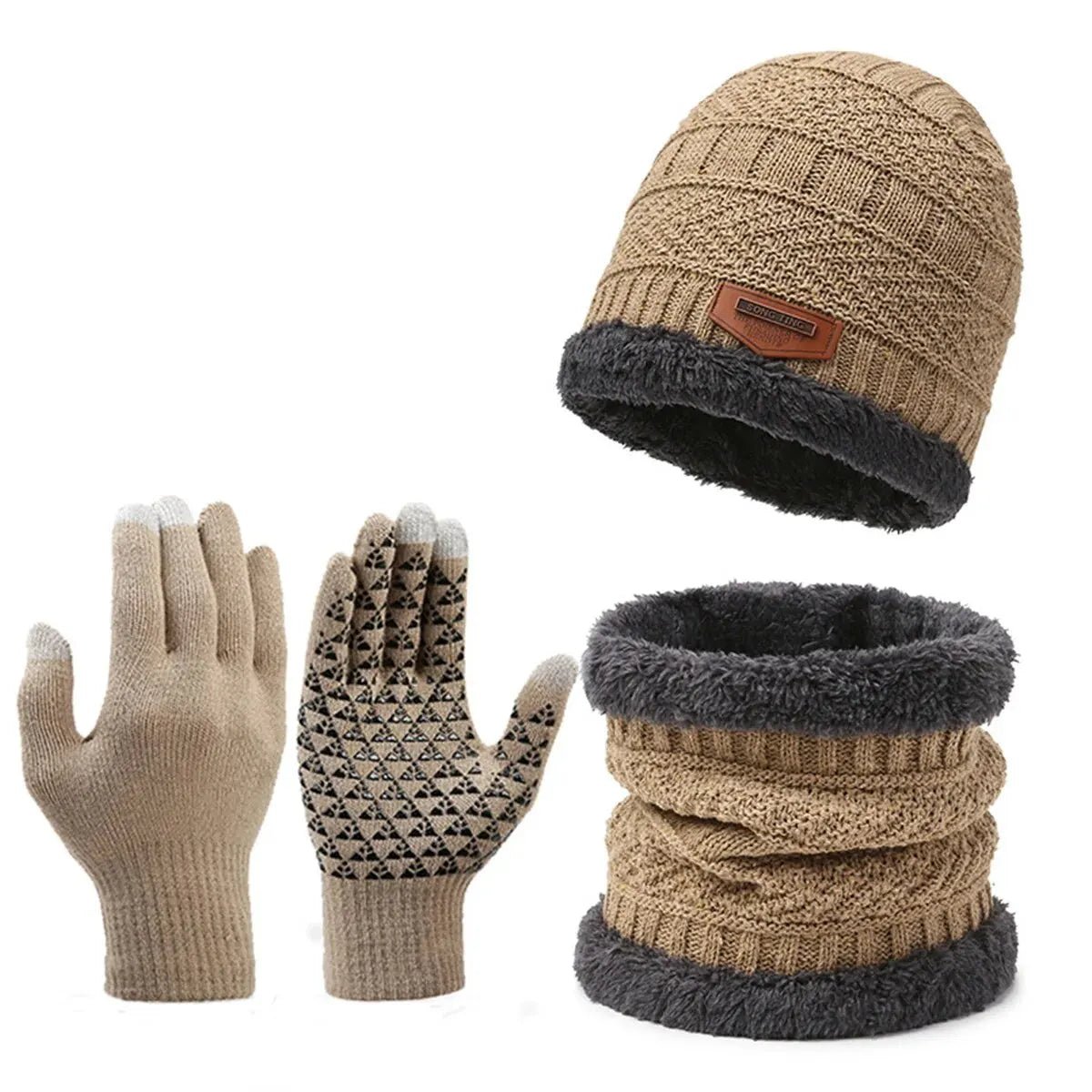 Ensemble Bonnet, Cache - cou et Gants en Cachemire Synthétique – Une Protection Hivernale Idéale pour les Détectoristes - Vêtements / Chaussures - L'atelier du détectoriste