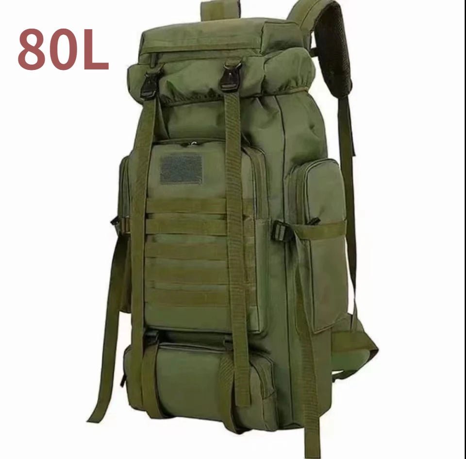 Grand Sac à Dos Extérieur 80L/100L - Idéal pour Randonnée, Camping et Aventures - Transport - L'atelier du détectoriste