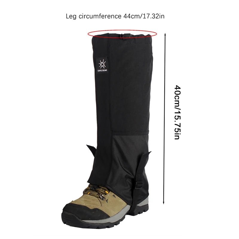 Guêtres de Randonnée Imperméables pour Extérieur - Couvre - Jambes pour Marche, Chasse, Camping, Escalade et Sports d’Hiver - Vêtements / Chaussures - L'atelier du détectoriste