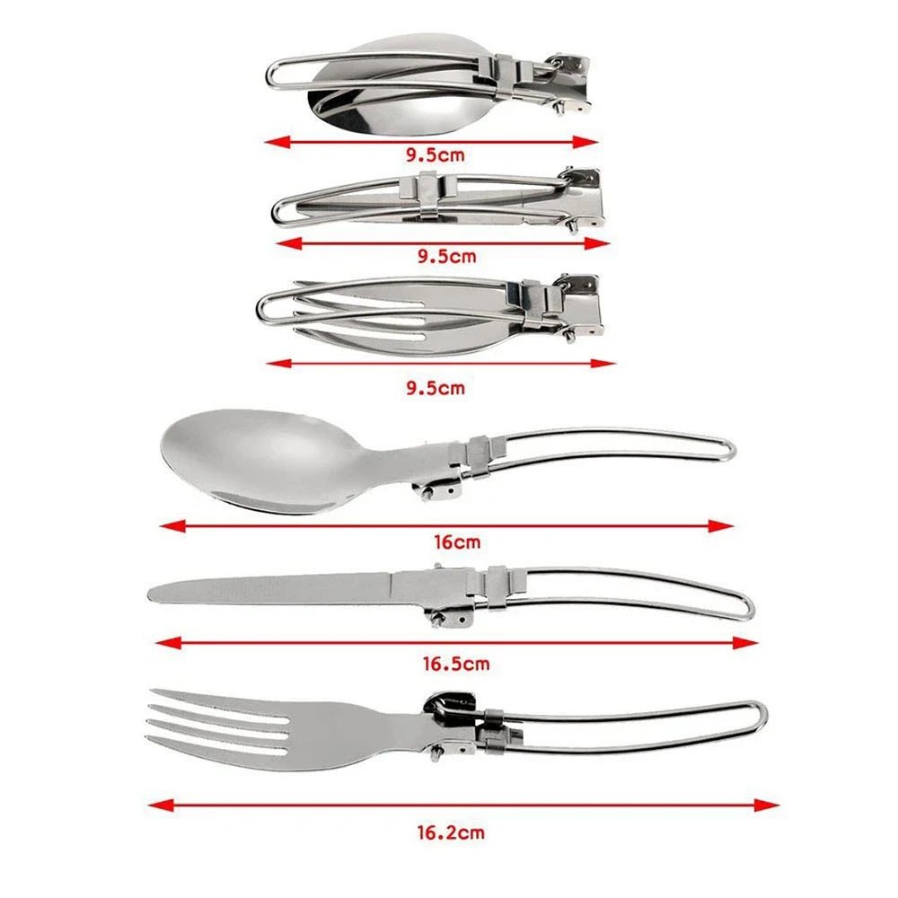 Kit d'Ustensiles de Cuisine de Camping avec Réchaud – L'Équipement Indispensable pour les Détectoristes Aventuriers - Couverts - L'atelier du détectoriste