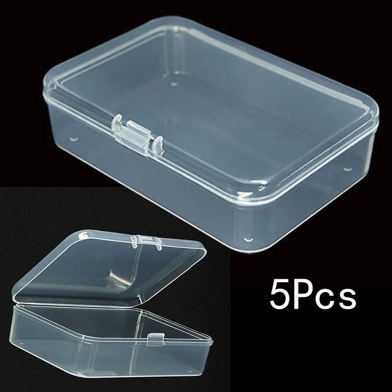 Lot de 5 Boîtes de Rangement Transparentes en Plastique – Idéales pour Protéger Vos Trouvailles de Détection - Rangement / Présentation - L'atelier du détectoriste