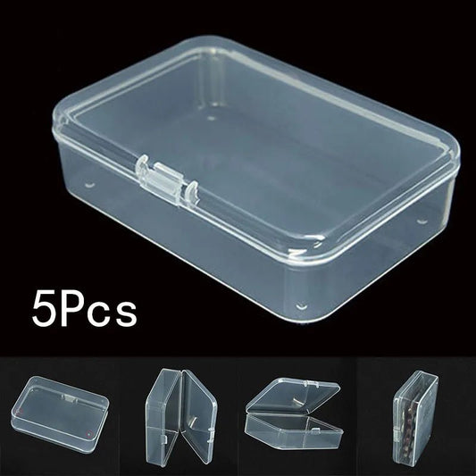 Lot de 5 Boîtes de Rangement Transparentes en Plastique – Idéales pour Protéger Vos Trouvailles de Détection - Rangement / Présentation - L'atelier du détectoriste