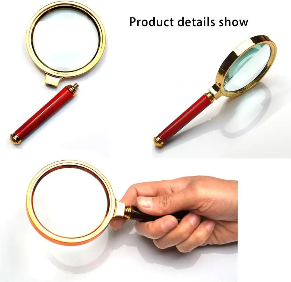 Loupe à Main 10X avec Poignée en Bois – Lentille de 60 mm pour une Observation Précise - Loupes - L'atelier du détectoriste