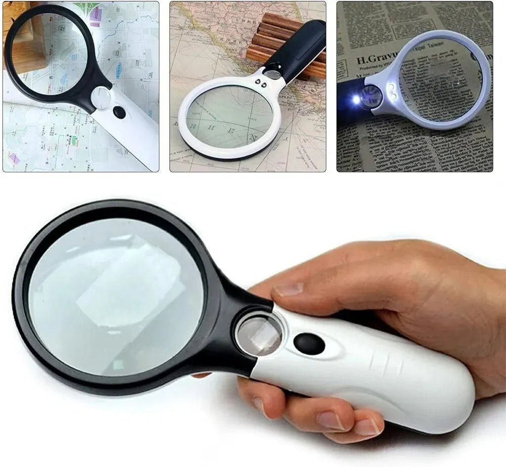 Loupe de Poche 45X avec Lumière LED – Examinez Vos Trouvailles avec Précision - Loupes - L'atelier du détectoriste