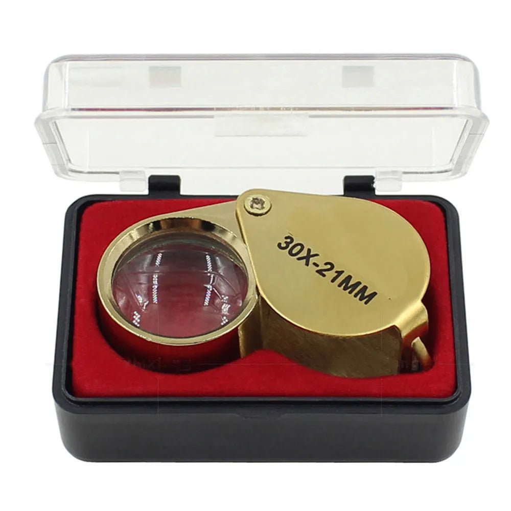 Loupe de Précision 30x21mm - Loupe de Bijoutier Portative en Verre pour Joaillerie, Pièces de Monnaie et Antiquités - Loupes - L'atelier du détectoriste