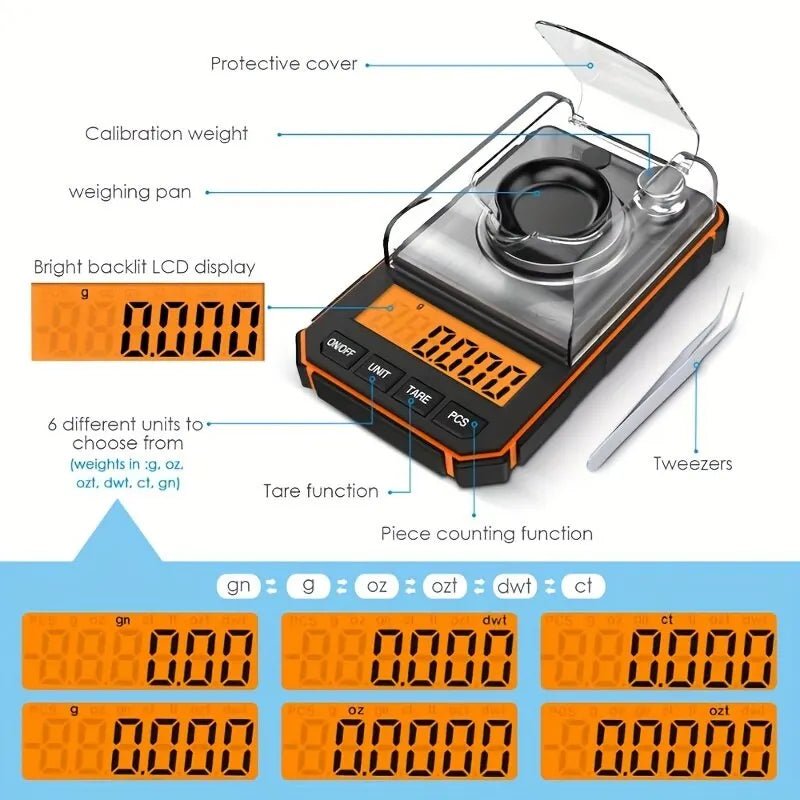 Mini Balance de Précision 0.001g pour Détectoristes – Balance Électronique de Poche pour Vos Trouvailles - Balances - L'atelier du détectoriste