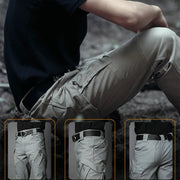 Pantalon Cargo Respirant Homme - Pantalon Tactique Randonnée Extensible Résistant à L'Eau Avec Multiples Poches
