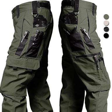 Pantalon Cargo Combat Homme - Pantalon Tactique Stretch Multi-Poches Coton Slim Fit Joggers Léger