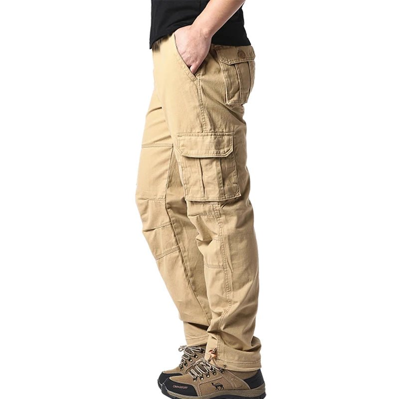 Pantalon de Travail Décontracté en Pur Coton - Taille Élastique, Style Safari - Pantalons - L'atelier du détectoriste