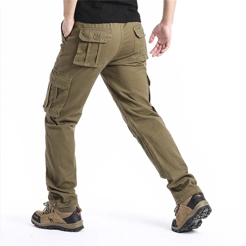 Pantalon de Travail Décontracté en Pur Coton - Taille Élastique, Style Safari - Pantalons - L'atelier du détectoriste