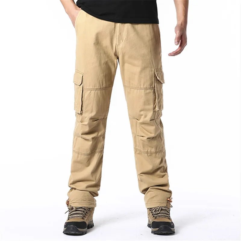 Pantalon de Travail Décontracté en Pur Coton - Taille Élastique, Style Safari - Pantalons - L'atelier du détectoriste