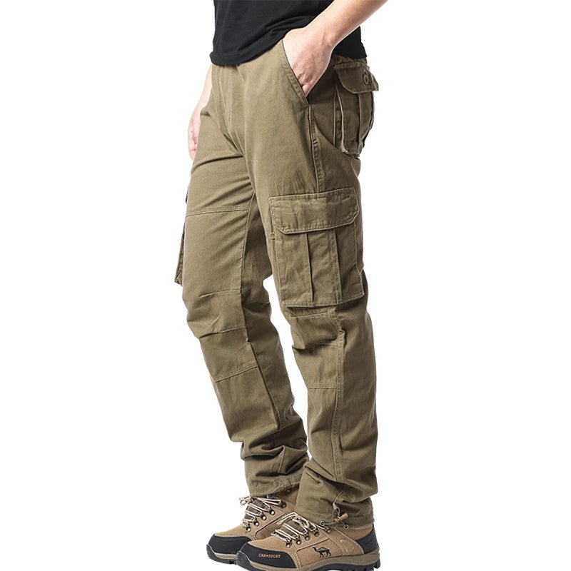 Pantalon de Travail Décontracté en Pur Coton - Taille Élastique, Style Safari - Pantalons - L'atelier du détectoriste