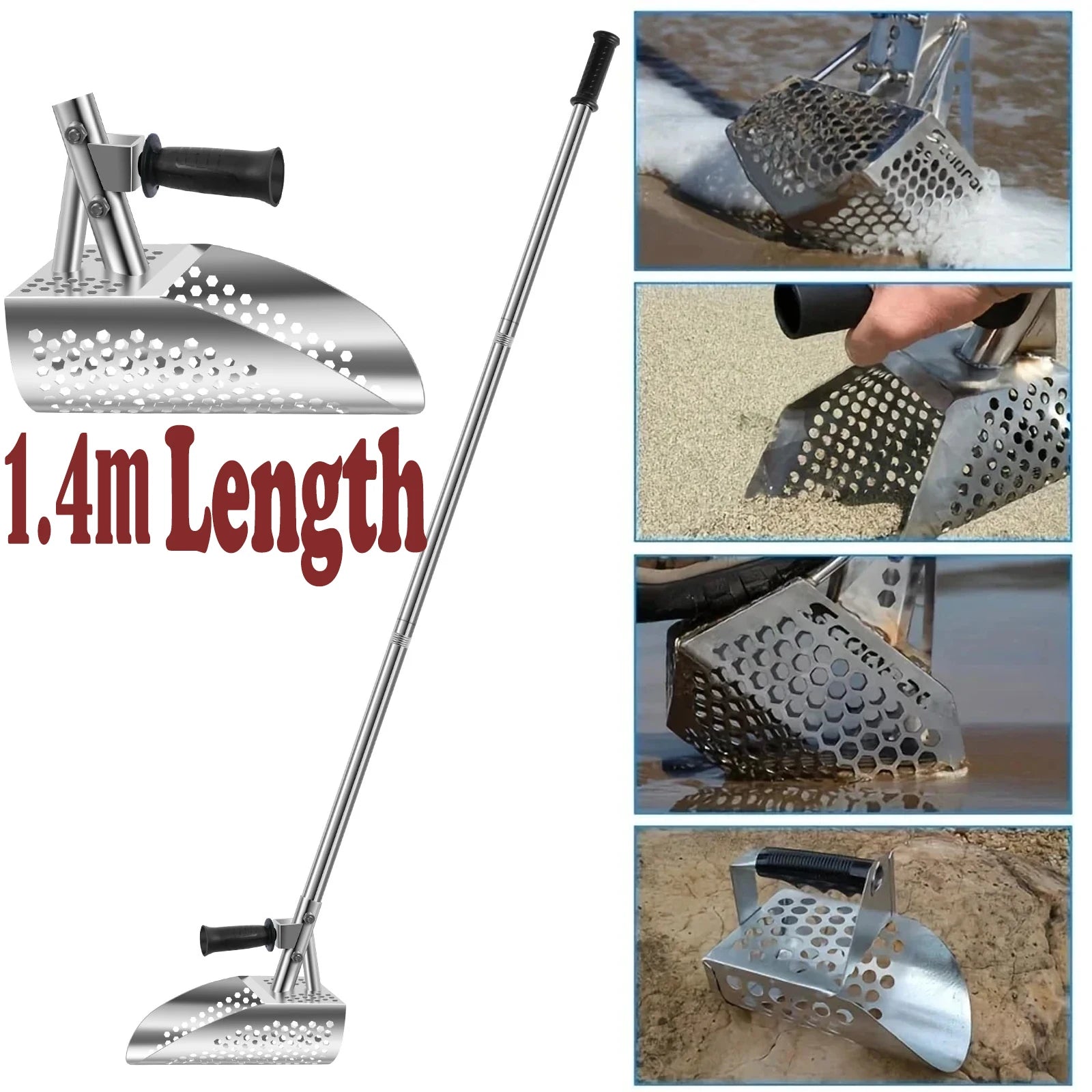 Pelle Et Tamis Pour Détecteur De Métaux - Légère En ABS - Pour Plage, Sol, Gravier - Recherche De Trésors