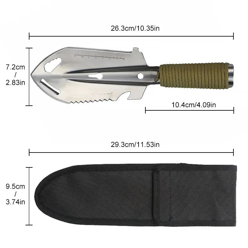 Pelle Multifonctionnelle 7 - en - 1 Portable – Idéale pour les Détectoristes et Aventuriers en Plein Air - Pelles / Pioches - L'atelier du détectoriste