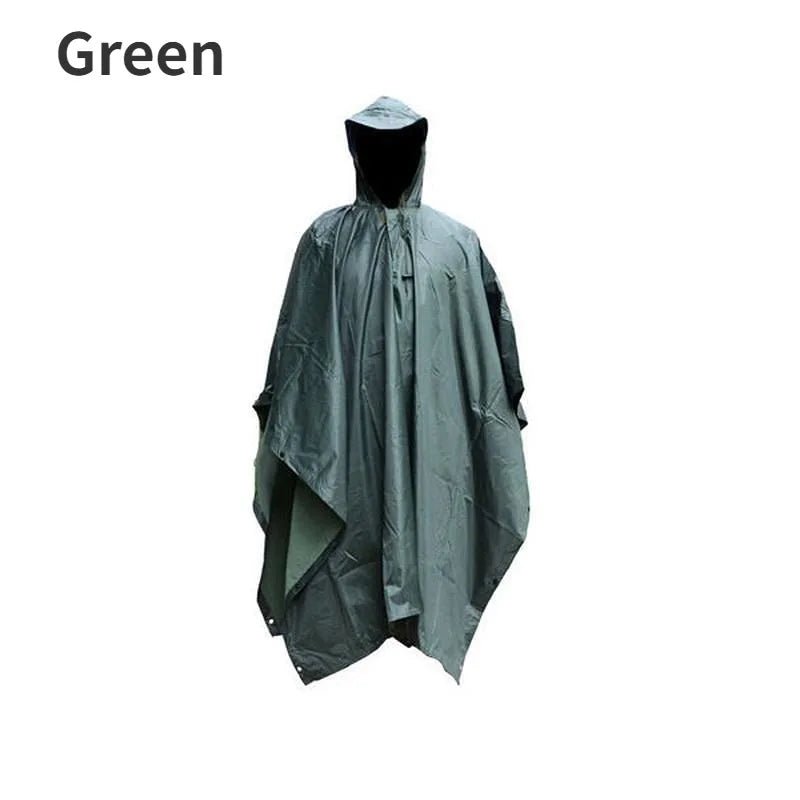 Poncho Camouflage Imperméable Multifonction en Polyester 210D - Protection pour Activités Extérieures - Ponchos / Imperméables - L'atelier du détectoriste