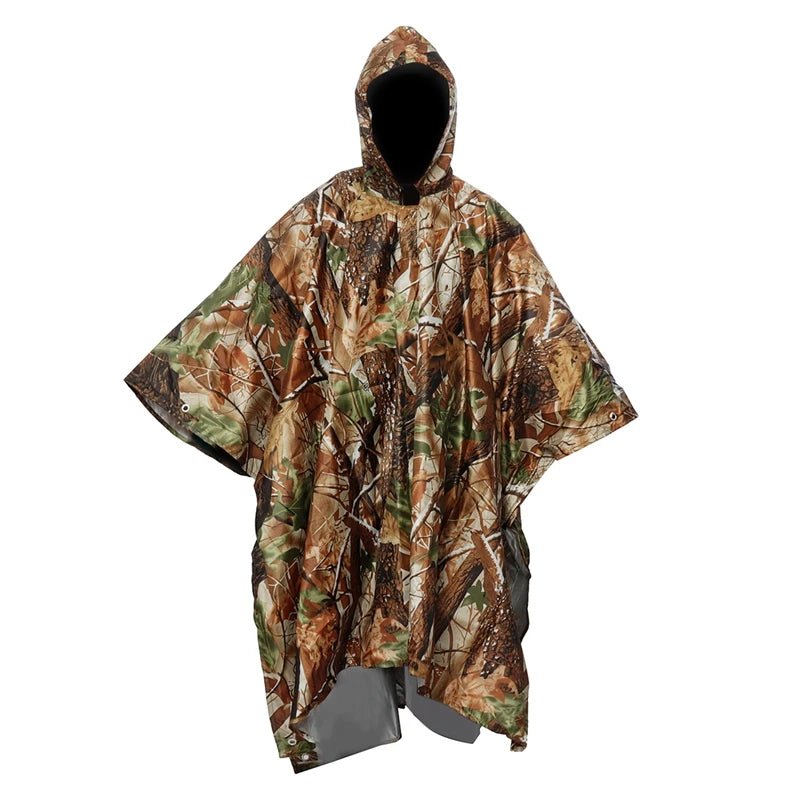 Poncho Camouflage Imperméable Multifonction pour Détectoristes - Abri, Tente d'Urgence et Protection contre la Pluie - Ponchos / Imperméables - L'atelier du détectoriste