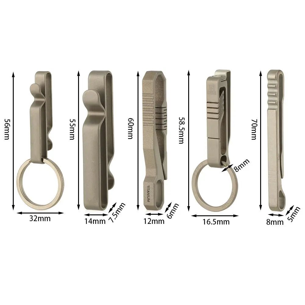 Porte - clés en alliage de titane pour détectoristes et amateurs d'activités en plein air - Porte - clés - L'atelier du détectoriste
