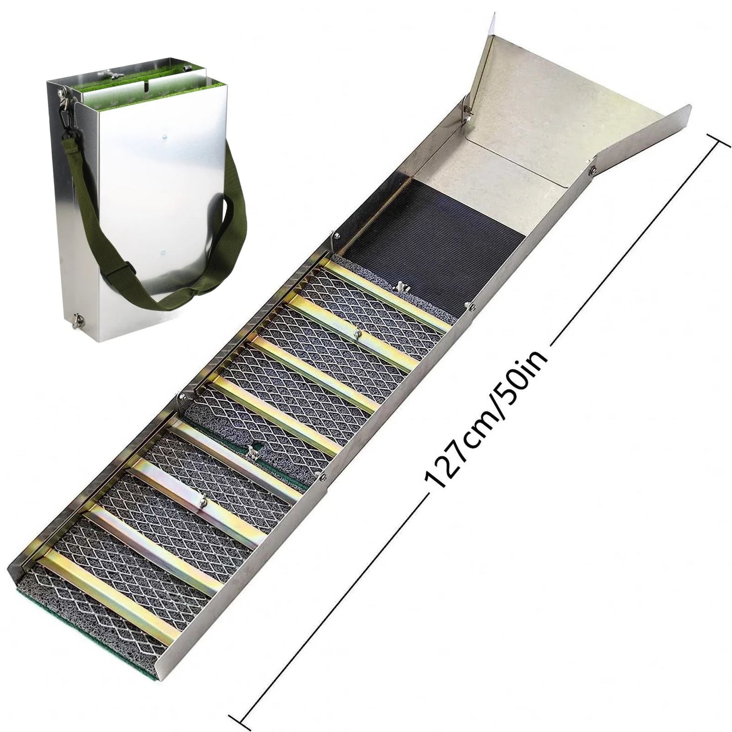Rampe d’Orpaillage Pliable en Alliage d’Aluminium – Outil Portable pour la Recherche aurifère - Rampe - L'atelier du détectoriste
