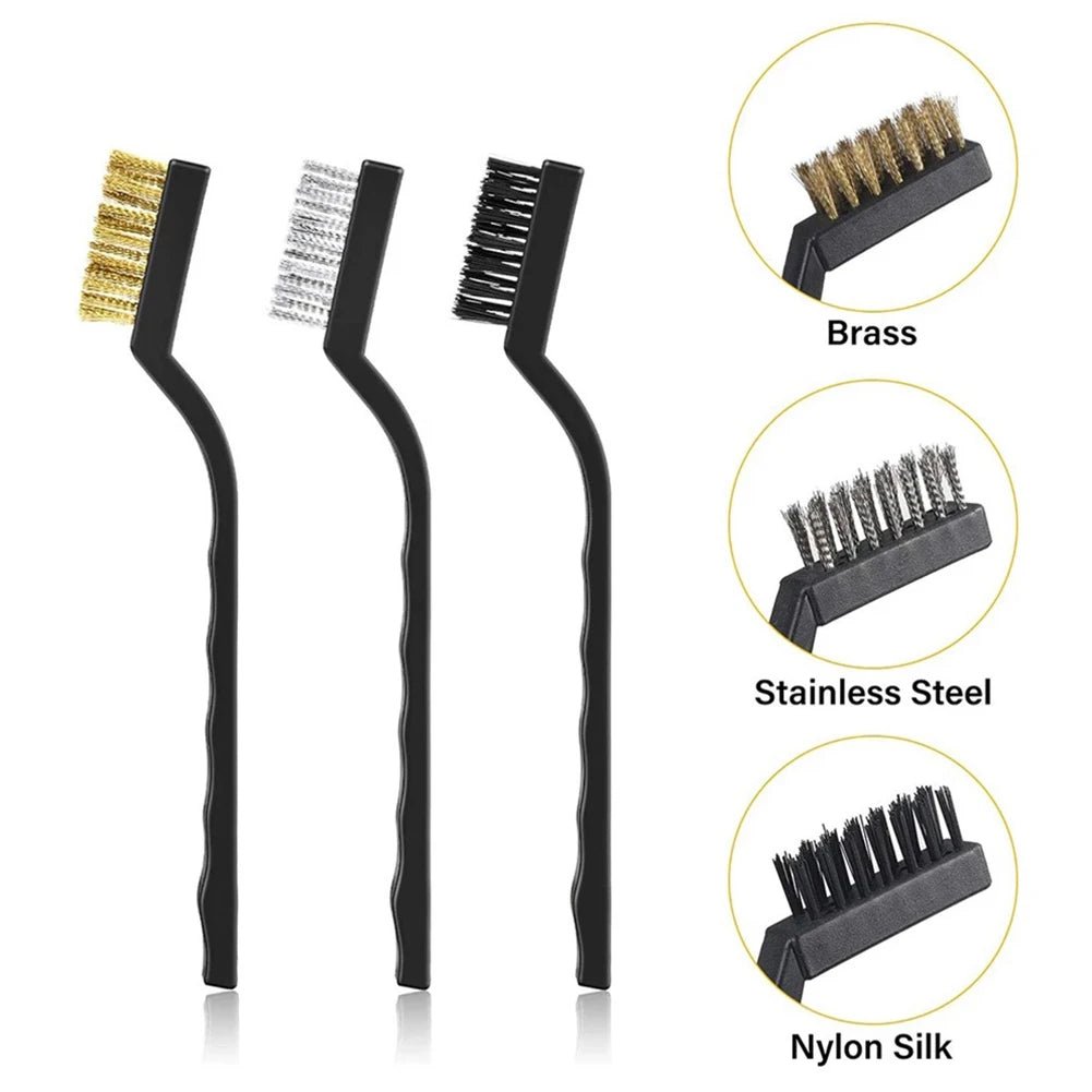 Set de Brosses Métalliques en Acier Inoxydable, Cuivre et Nylon – L'Outil Indispensable pour les Détectoristes - Nettoyage - L'atelier du détectoriste