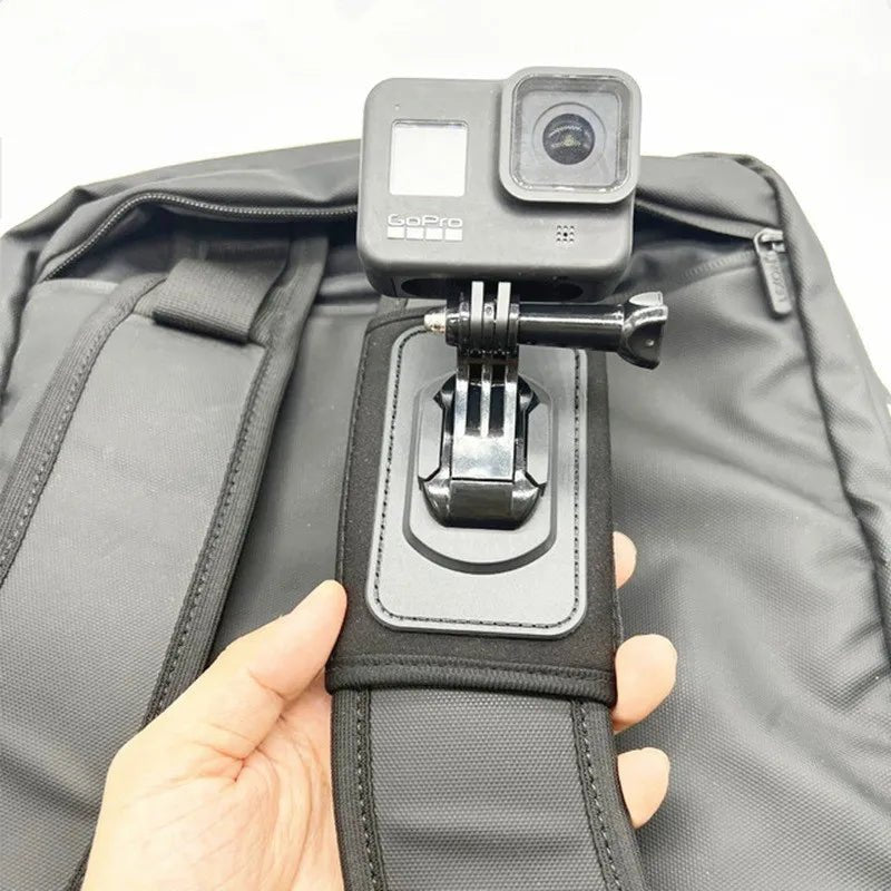 Support de Sangle Rotatif à 360° pour Sac à Dos – Compatible GoPro, DJI, Insta360 - Support - L'atelier du détectoriste