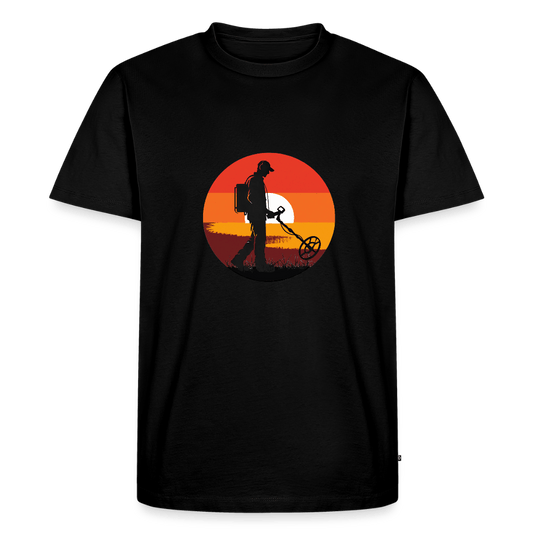 T-Shirt - Détectoriste au Coucher de Soleil - T-shirt Premium Homme - L'atelier du détectoriste