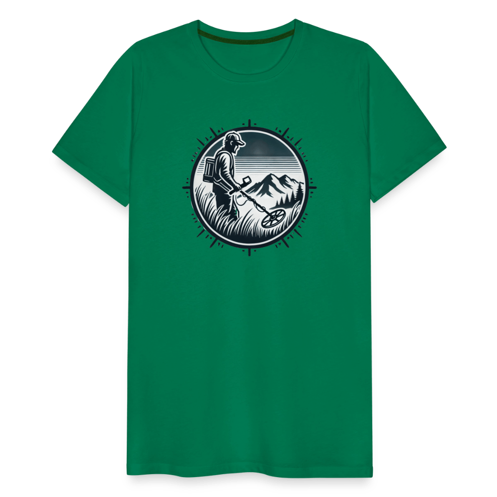 T-shirt - Détectoriste en montagne - T-shirt Premium Homme - L'atelier du détectoriste