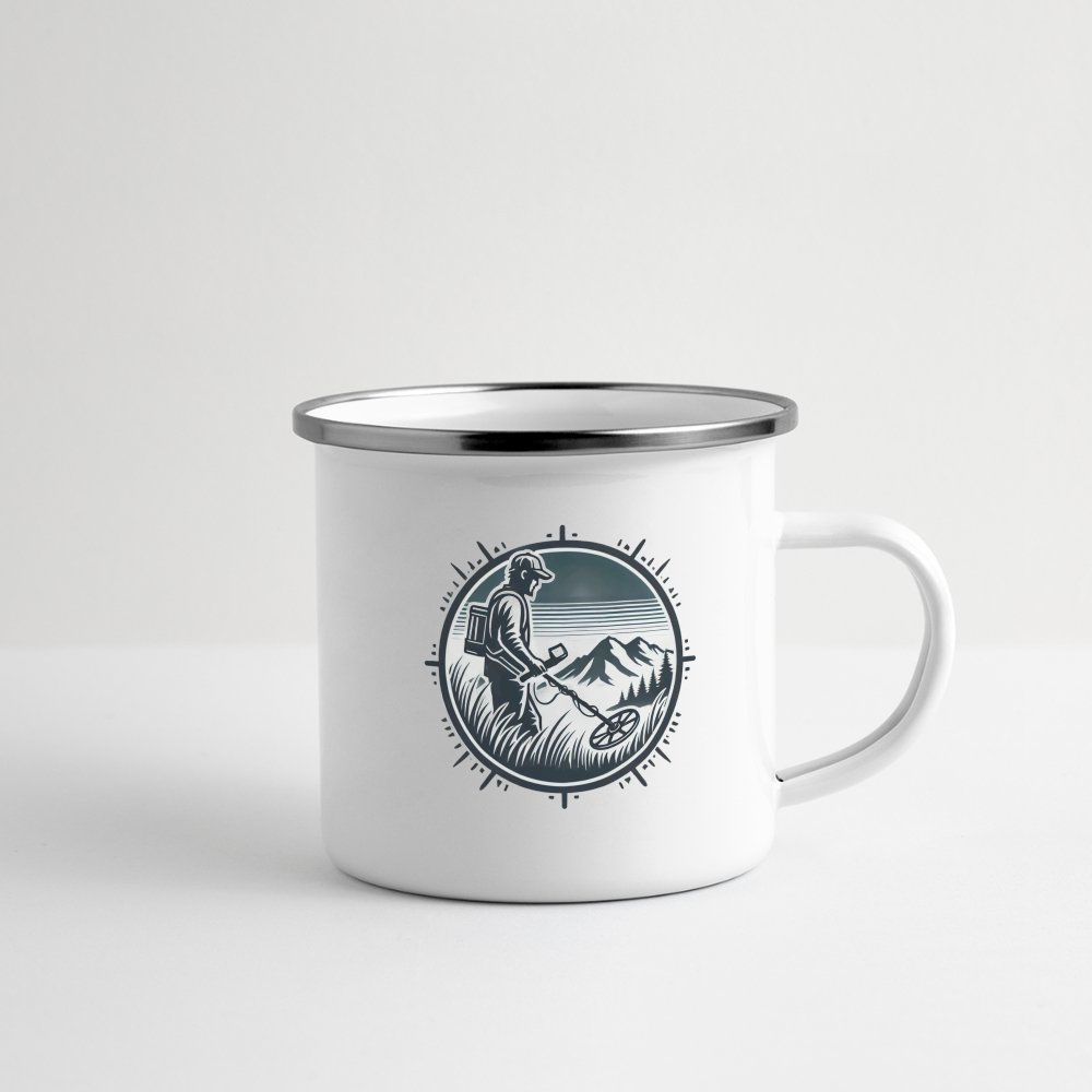 Tasse émaillée "Détectoriste en montagne" - Tasse émaillée - L'atelier du détectoriste