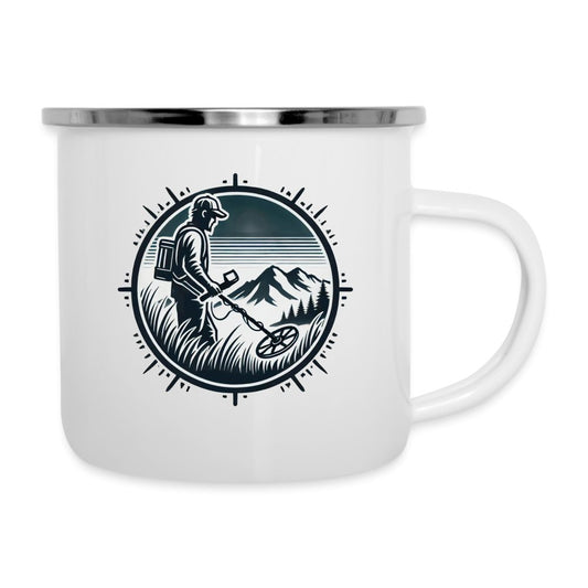 Tasse émaillée "Détectoriste en montagne" - Tasse émaillée - L'atelier du détectoriste