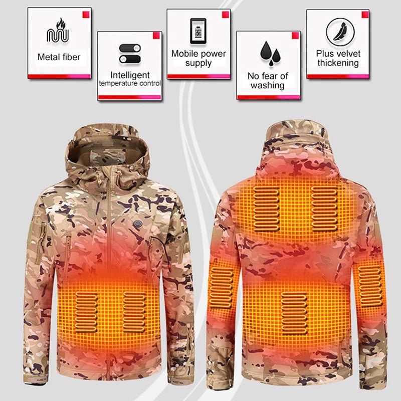 Veste Chauffante Électrique à Capuche – Un Allié Thermique pour Vos Sorties de Détection - Gilets / Vestes - L'atelier du détectoriste