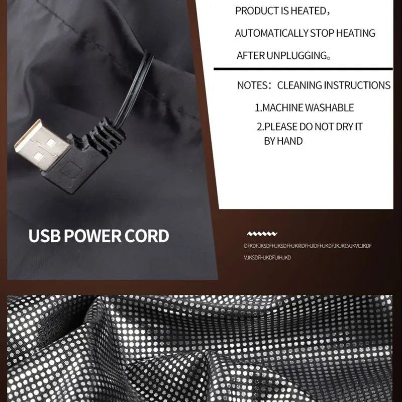 Veste Chauffante USB en Graphène – Un Confort Thermique Idéal pour les Détectoristes en Extérieur - Gilets / Vestes - L'atelier du détectoriste