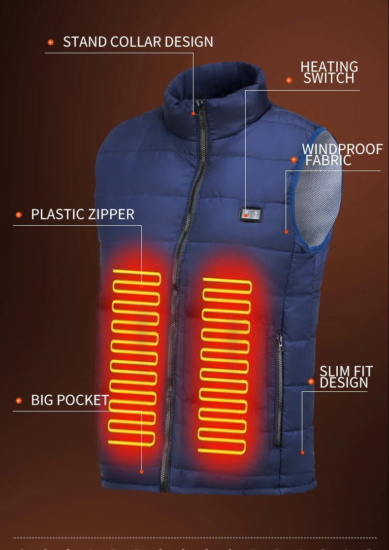 Veste Chauffante USB en Graphène – Un Confort Thermique Idéal pour les Détectoristes en Extérieur - Gilets / Vestes - L'atelier du détectoriste