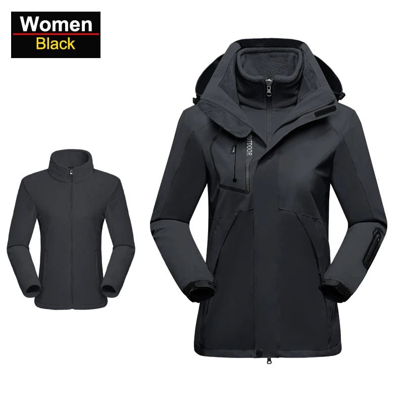 Veste de Randonnée 3 en 1 pour Femme - Imperméable et Coupe - Vent - Gilets / Vestes - L'atelier du détectoriste